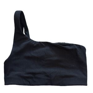 Lululemon Align Ribbed One Shoulder Bra Black 2